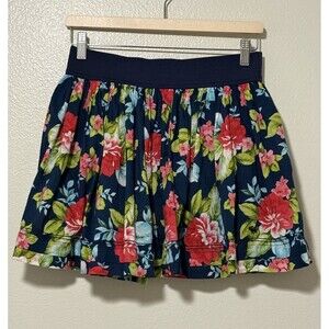 Abercrombie & Fitch Skirt Womens Large Floral Lined A Line Summer Beach Preppy